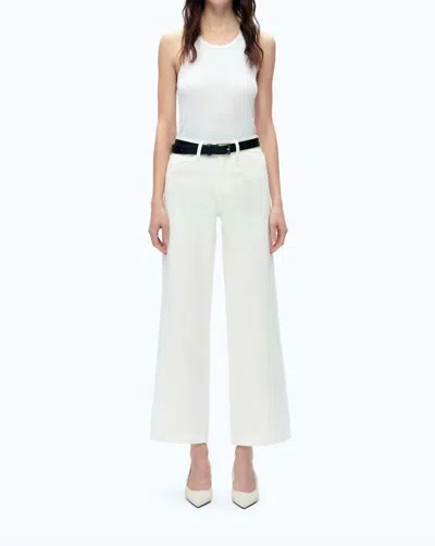 Bayeas Emma Mid Rise Wide Leg Jean In White