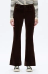 Bayeas Flare Corduroy Pants In Black