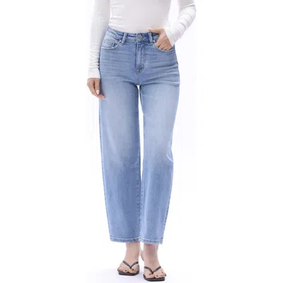 Bayeas High Waist Ankle Tapered Jeans In Blue