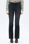 Bayeas High Waist Bootcut Jeans In Black
