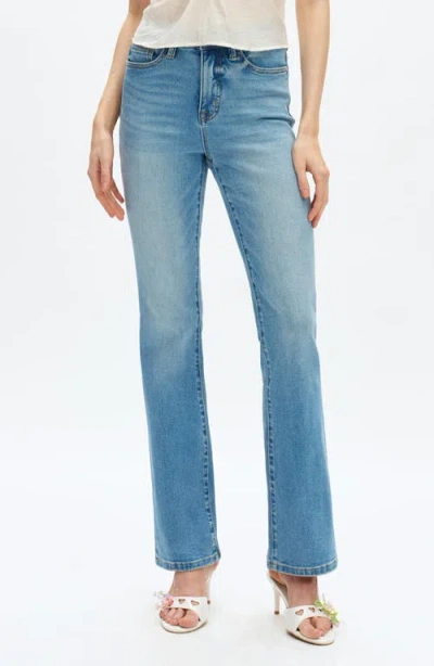 Bayeas High Waist Bootcut Jeans In Blue