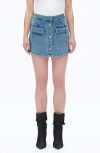 Bayeas High Waist Culotte Denim Skort In Blue