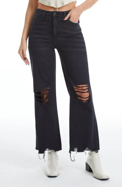 Bayeas High Waist Flare Jeans In Black