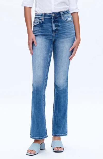 Bayeas High Waist Flare Jeans In Blue