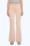 Bayeas High Waist Flare Jeans In Pink