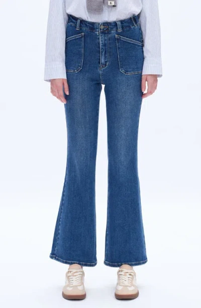 Bayeas High Waist Flare Jeans In Starlight