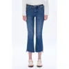 Bayeas High Waist Step Hem Ankle Jeans