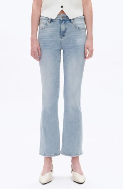 Bayeas High Waist Straight Leg Jeans In Blue