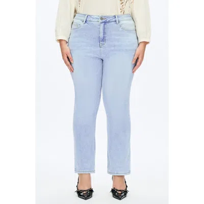 Bayeas High Waist Straight Leg Jeans In Blue