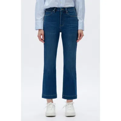 Bayeas High Waist Straight Leg Jeans In Blue