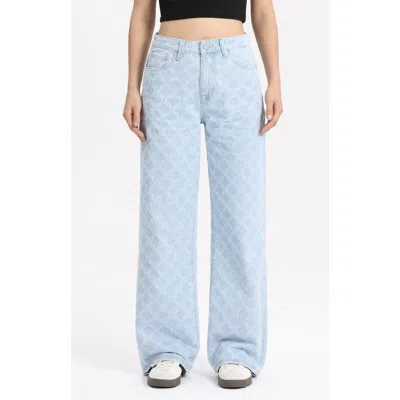 Bayeas High Waist Straight Leg Jeans In Blue