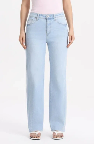 Bayeas High Waist Straight Leg Jeans In Blue