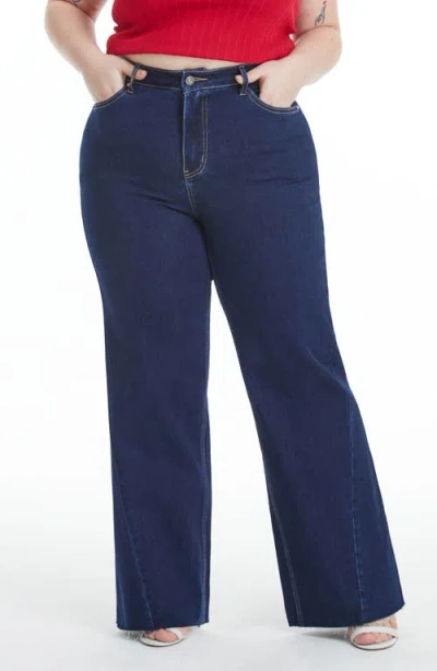 Bayeas High Waist Wide Leg Jeans In Blue