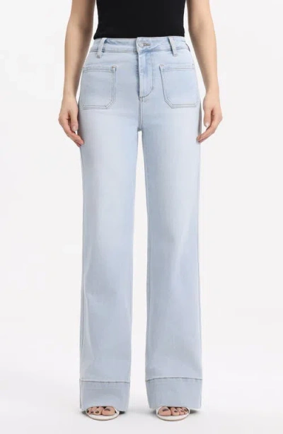 Bayeas High Waist Wide Leg Jeans In Blue