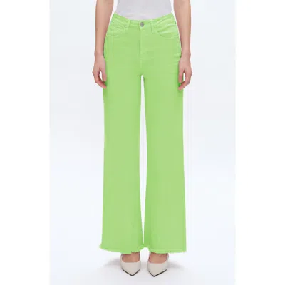 Bayeas High Waist Wide Leg Jeans In Green