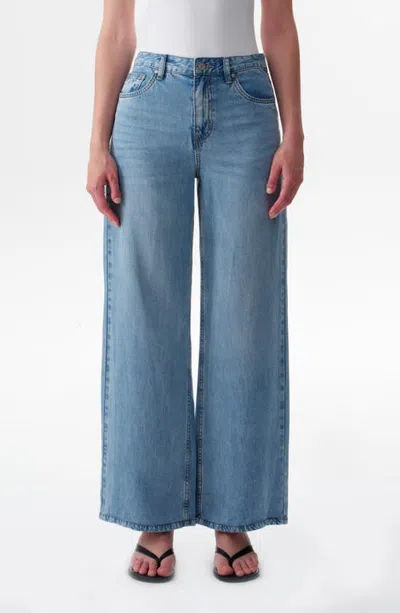 Bayeas High Waist Wide Leg Jeans In Blue