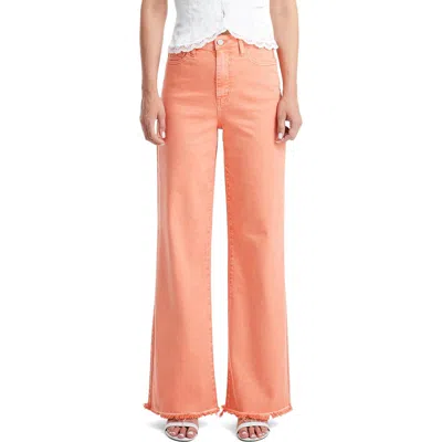 Bayeas High Waist Wide Leg Jeans In Red