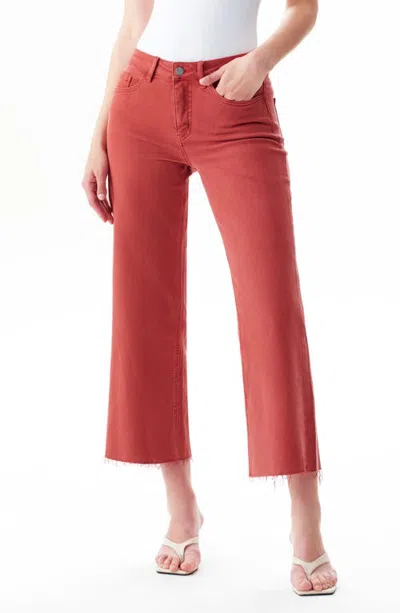 Bayeas High Waist Wide Leg Jeans In Orange