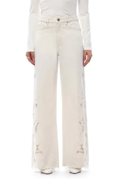 Bayeas High Waist Wide Leg Jeans In White