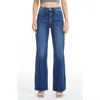 Bayeas High Waist Wide Leg Slit Hem Jeans