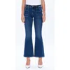 Bayeas Jess Low Rise Flare Jeans In Blue