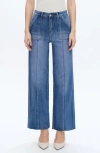 Bayeas Jess Seamed High Waist Raw Hem Ankle Straight Leg Jeans