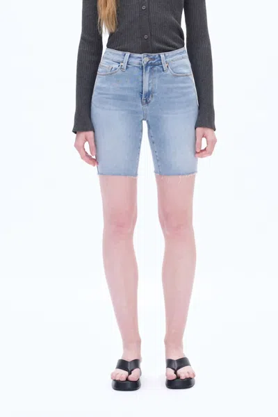 Bayeas Lily Mid-rise Denim Shorts In Wave