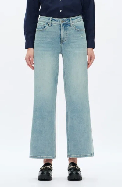 Bayeas Lisa Ankle Wide Leg Jeans In Animal Print