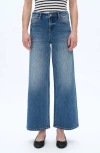 Bayeas Lisa Ankle Wide Leg Jeans In Blue