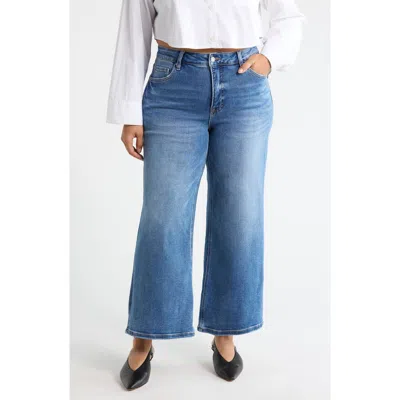 Bayeas Lisa Wide Leg Jeans In Blue