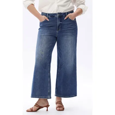 Bayeas Lisa Wide Leg Jeans In Blue