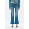 Bayeas Low Rise Flare Jeans In Blue