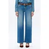 Bayeas Low Rise Wide Leg Jeans In Blue