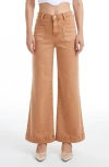 Bayeas Luna High Waist Wide Leg Jeans In Animal Print