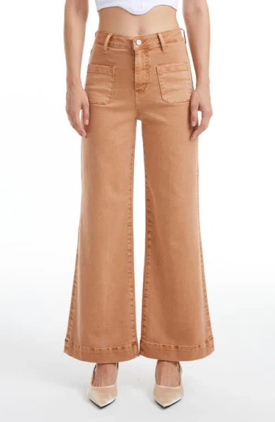 Bayeas Luna High Waist Wide Leg Jeans In Animal Print