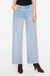 Bayeas Luna Mid Rise Wide Leg Pants In Gradient Blue In Blue
