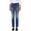 Bayeas Mid Rise Ankle Slim Jeans In Blue