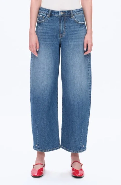 Bayeas Mid Rise Balloon Jeans In Blue