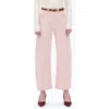Bayeas Mid Rise Barrel Jeans In Pink