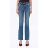 Bayeas Mid Rise Bootcut Jeans In Blue
