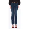 Bayeas Mid Rise Slim Straight Leg Jeans In Blue