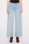 Bayeas Luna Mid Rise Wide Leg Pants In Gradient Blue In Blue