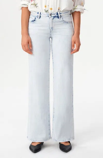 Bayeas Mid Rise Wide Leg Jeans In Brown