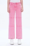 Bayeas Mid Rise Wide Leg Jeans In Pink
