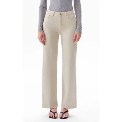 Bayeas Mid Rise Wide Leg Jeans In White