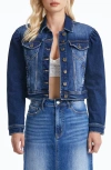 Bayeas Puff Shoulder Crop Denim Jacket