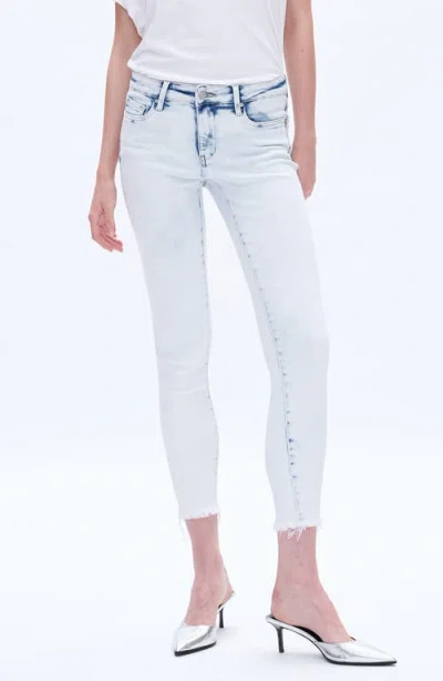 Bayeas Raw Hem Crop Skinny Jeans In Blue