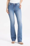 Bayeas Raw Hem Low Rise Bootcut Jeans In Blue