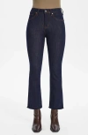 Bayeas Raw Hem Mid Rise Ankle Straight Leg Jeans