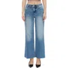 Bayeas Raw Hem Mid Rise Wide Leg Jeans